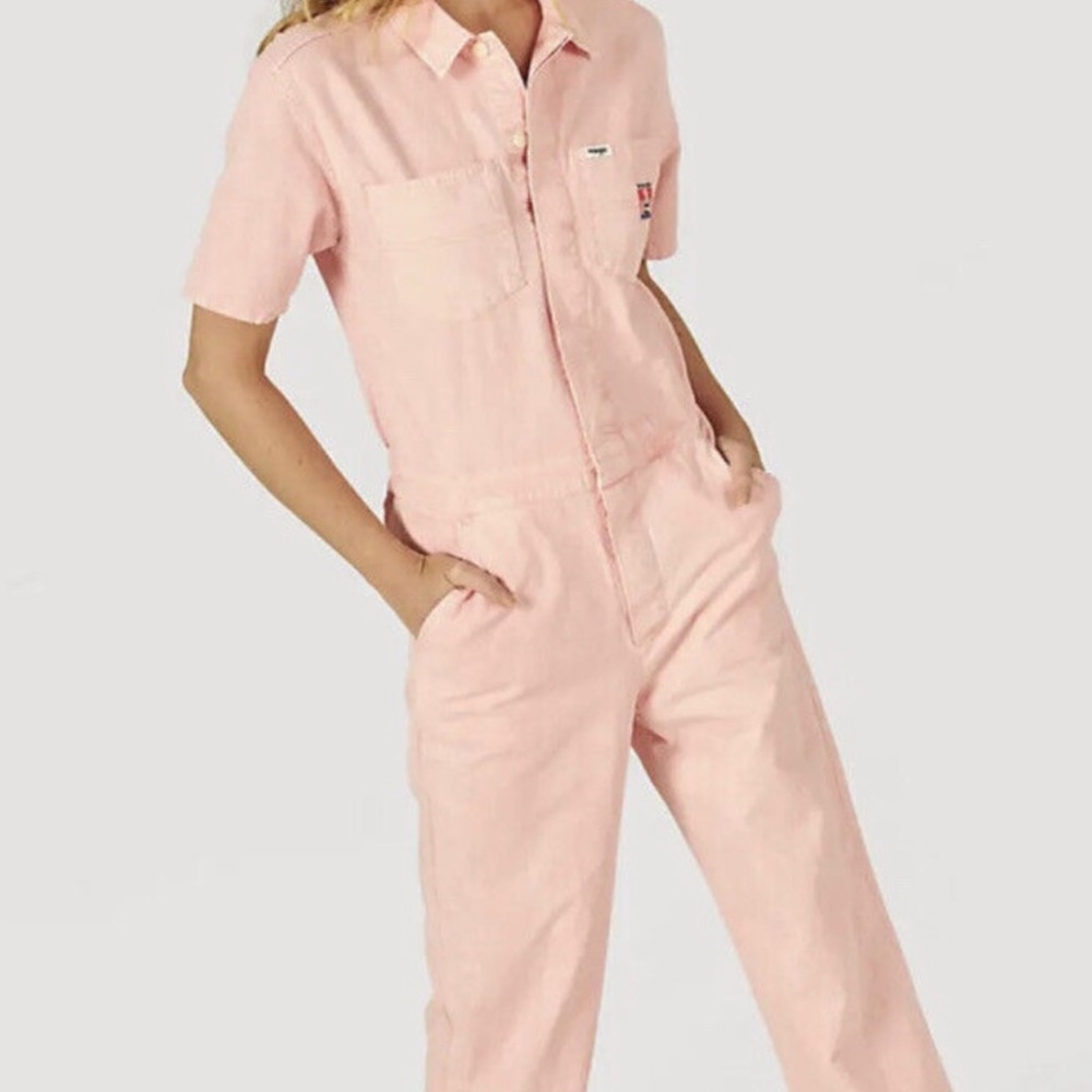 Wrangler Pink Jumpsuit | Casey Jones | broiler suit | like new | Large